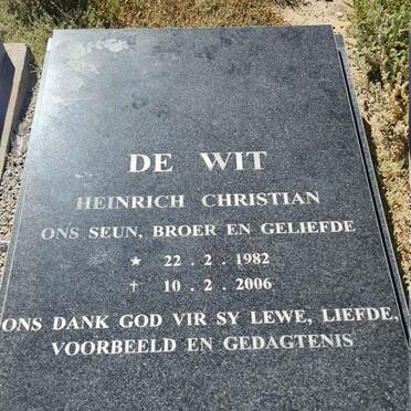 WIT Heinrich Christian, de 1982-2006