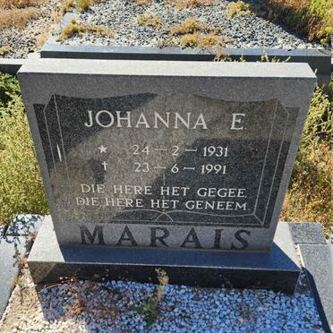 MARAIS Johanna E. 1931-1991