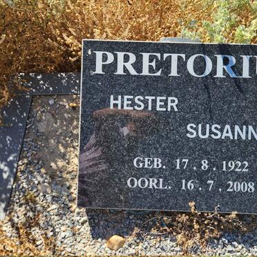 PRETORIUS Hester Susanna 1922-2008