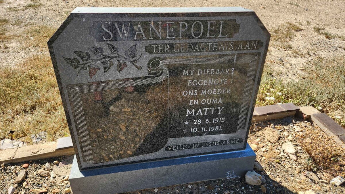 SWANEPOEL Matty 1915-1981