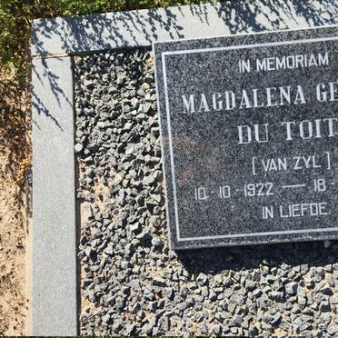 TOIT Magdalena Gesina, du nee VAN ZYL 1922-1982