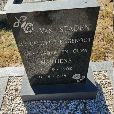 STADEN Martiens, van 1902-1978