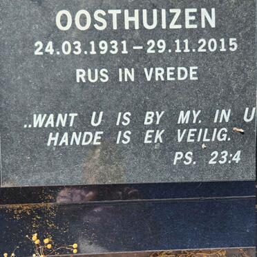 OOSTHUIZEN Ella 1931-2015