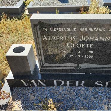 SPUY Albertus Johannes Cloete, van der 1906-2000