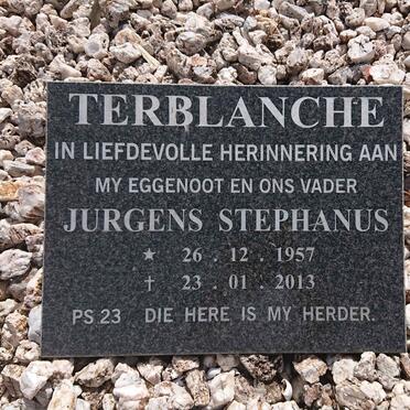 TERBLANCHE Jurgens Stephanus 1957-2013