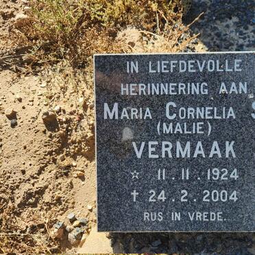 VERMAAK Maria Cornelia S. 1924-2004