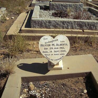 ALBERTS Hester M. 1912-1934