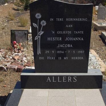 ALLERS Hester Johanna Jacoba 1894-1987