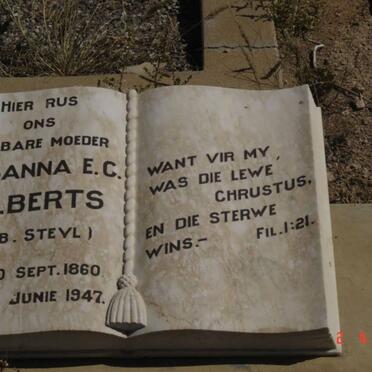 ALBERTS Susanna E.C. nee STEYL 1860-1947