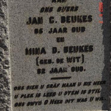 BEUKES Jan C. &amp; Mina D. DE WIT