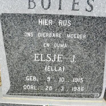 BOTES Elsje J. 1915-1986