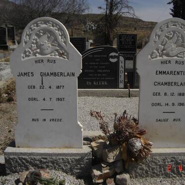 CHAMBERLAIN James 1877-1957 &amp; Emmarentia 1888-1968