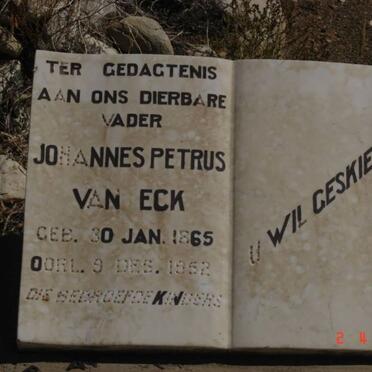 ECK Johannes Petrus, van 1865-1952