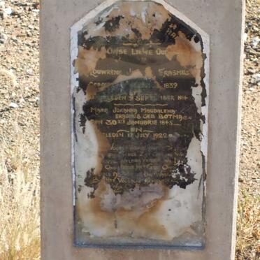 ERASMUS Louwrens 1839-1914 &amp; Marie Johanna Magdalena BOTMA 1845-1922