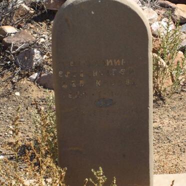 ESTERHUISEN  ?E Johanna nee KEYSER  -1897