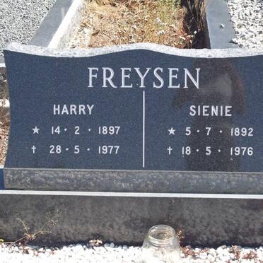 FREYSEN Harry 1897 &amp; Sienie 1892-1976