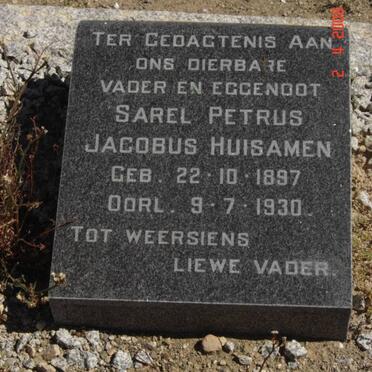 HUISAMEN Sarel Petrus Jacobus 1897-1930