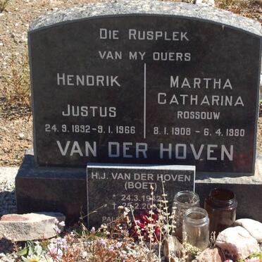 HOVEN, van der