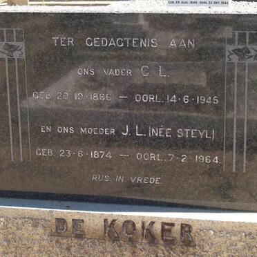 KOKER C.L., de 1866-1945 &amp; J.L. STEYL 1874-1964