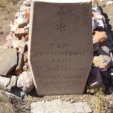 MARAIS M.M.C. nee OLIVIER 1859-