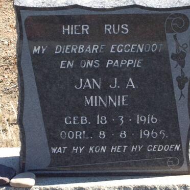 MINNIE Jan J.A. 1916-1965