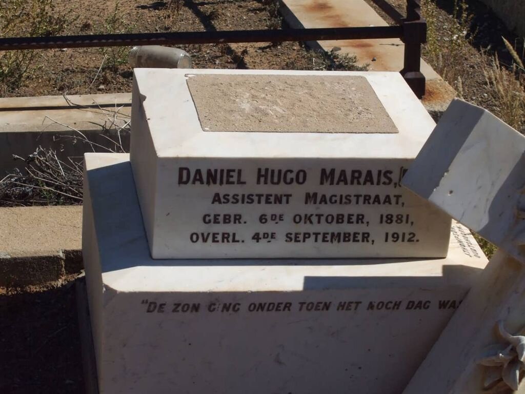 MARAIS Daniel Hugo 1881-1912