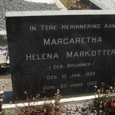 MARKOTTER Margaretha Helena nee BRUMMER 1899-1966
