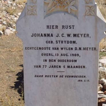 MEYER Johanna J.C.W. nee STRYDOM -1909