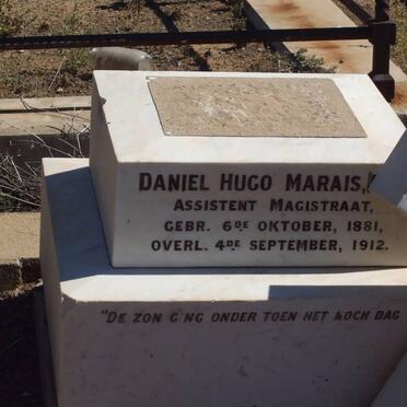 MARAIS Daniel Hugo 1881-1912