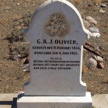 OLIVIER G.K.J. 1855-1912