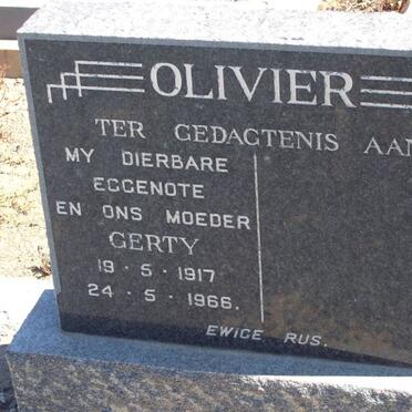 OLIVIER Gerty 1917-1966