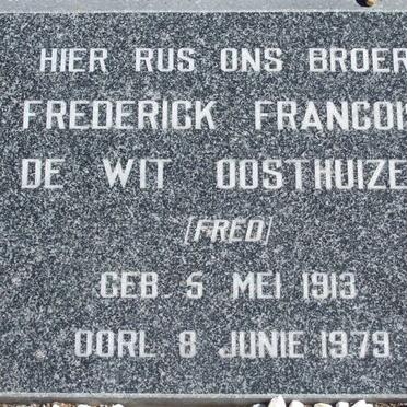OOSTHUIZEN Frederick Francois De Wit 1913-1979
