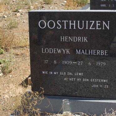 OOSTHUIZEN Hendrik Lodewyk Malherbe 1909-1979