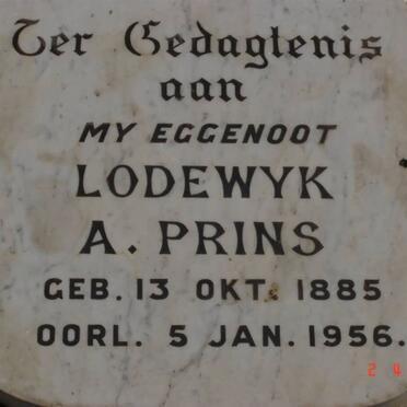 PRINS Lodewyk A. 1885-1956
