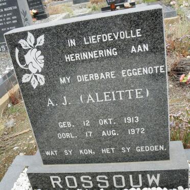 ROSSOUW A. J. 1913-1972
