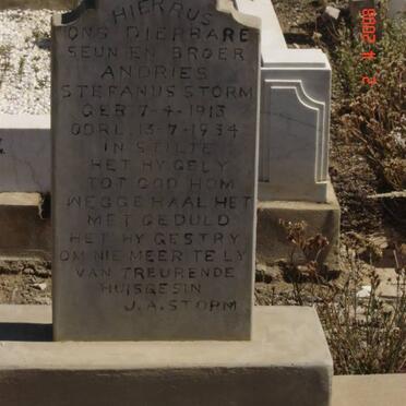 STORM Andries Stefanus 1913-1934