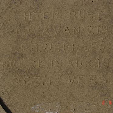 ZIJL C.W.A., van 186?-1927