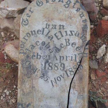 BEER Petronella Elizabeth Jacoba, de 1889-1889