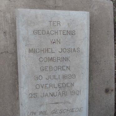 COMBRINK Michiel Josias 1899-1901
