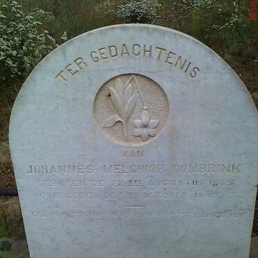 COMBRINK Johannes Melchior 1865-1889