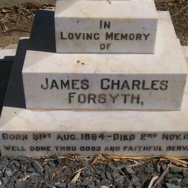 FORSYTH James Charles 1864-1951