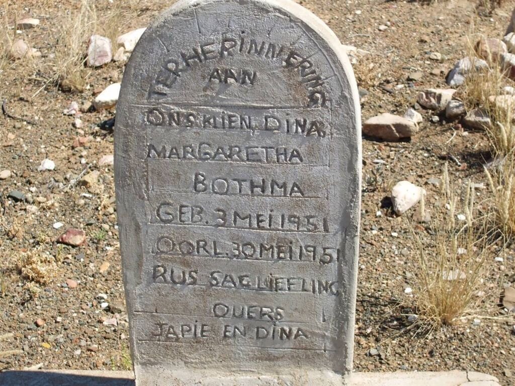 BOTHMA Dina Margaretha 1951-1951