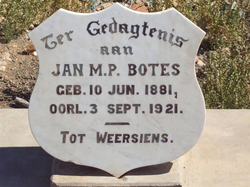 BOTES Jan M.P. 1881-1921