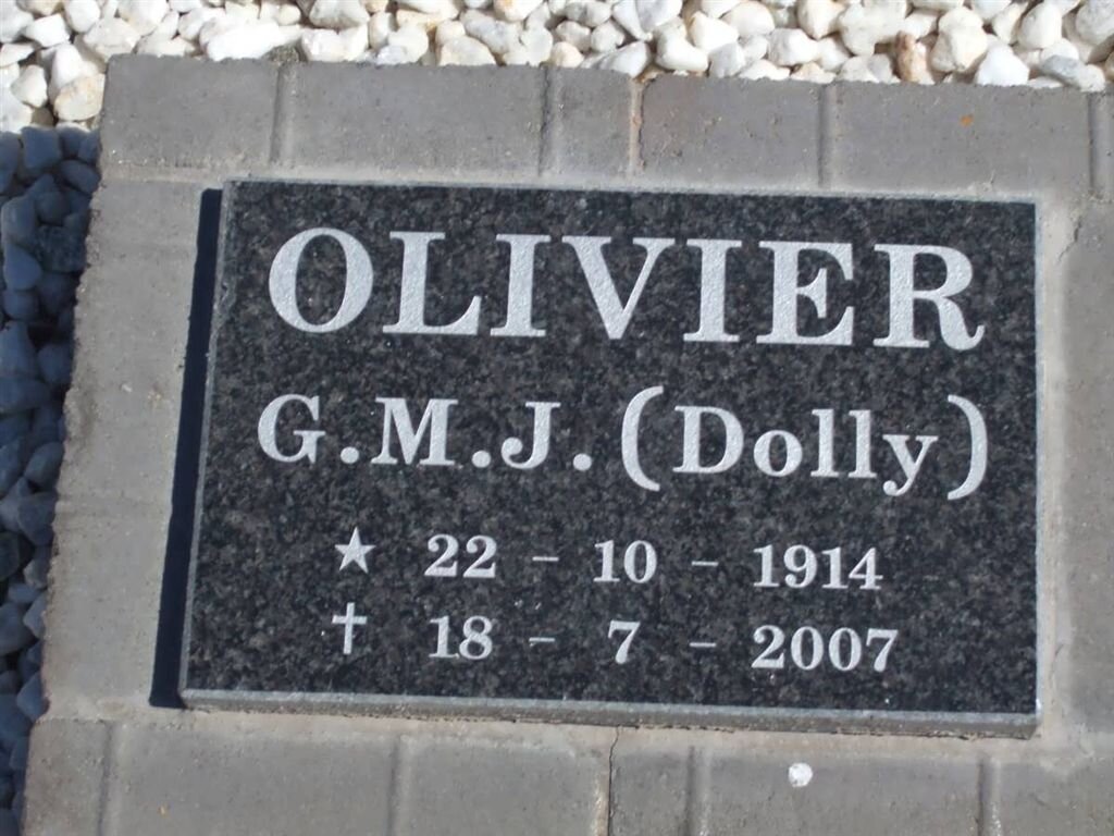 OLIVIER G.M.J. 1914-2007