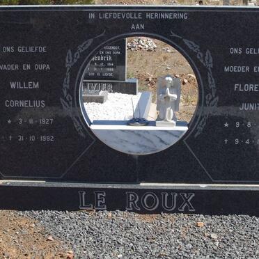 ROUX Willem Cornelius, le  1927-1992 &amp; Florence Junita 1931-1993