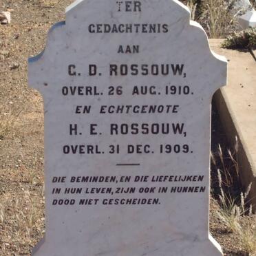 ROSSOUW C.D. -1910 &amp; H.E. -1909