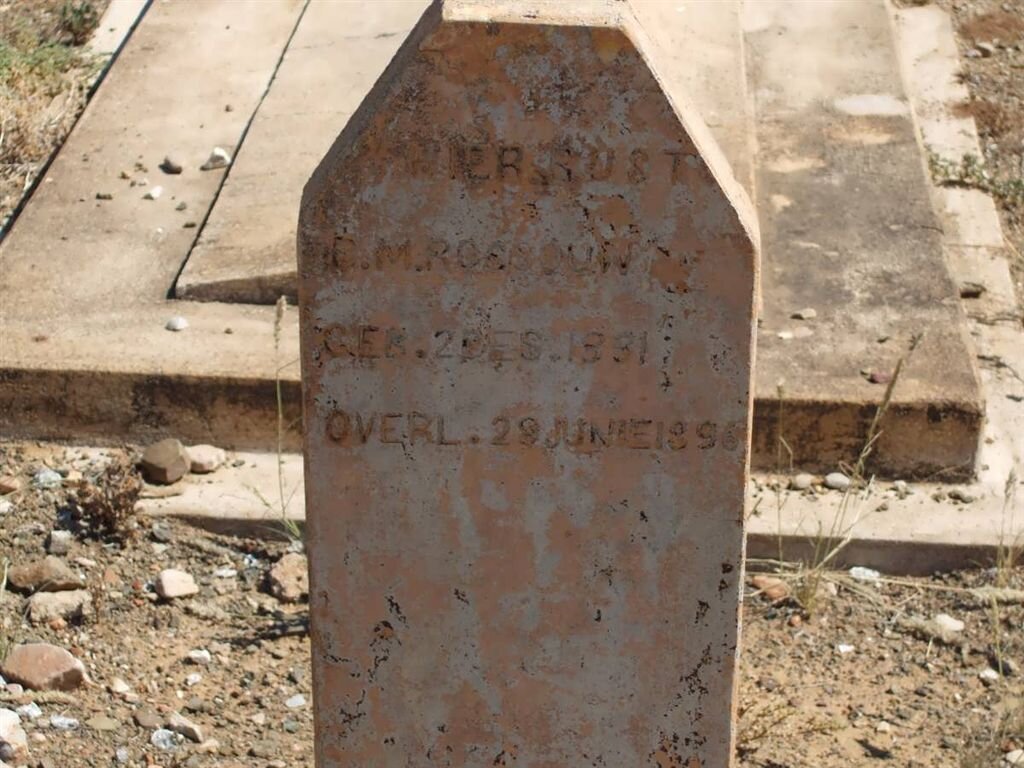 ROSSOUW D.M. 1831-1896