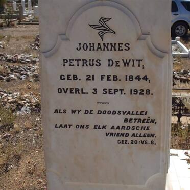 WIT Johannes Petrus, de 1844-1928