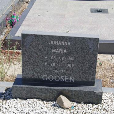 GOOSEN Johanna Maria 1901-1989