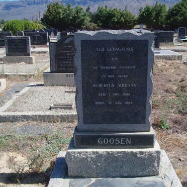 GOOSEN Albertus Adriaan 1908-1954